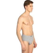 Tutku 6 Lı Penye Erkek Slip Gri
