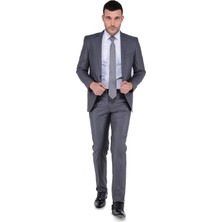 Buenza  8 Drop Slim Fit Takım Elbise-Koyu Gri