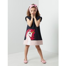Denokids Unique Unicorn Kız Çocuk Elbise