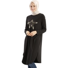 Sitare Önü Yıldızlı Tunik 18K3036
