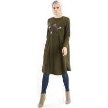 Sitare Önü Yıldızlı Tunik 18K3036
