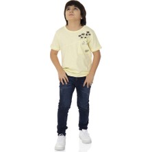 Toontoy  Erkek T-Shirt Palmiyeli Baskı