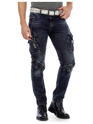 Cipo&Baxx CD440 Rockstar Jeans Motorcu Erkek Kargo Pantolon