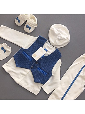 Ponpon Baby Erkek Bebek Mevlüt Takımı Seti 223 Petite Ponpon Baby Blue