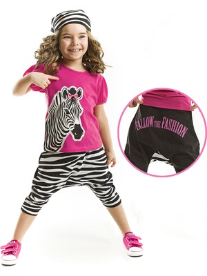 Denokids Zebra Fashion Baggy Takım