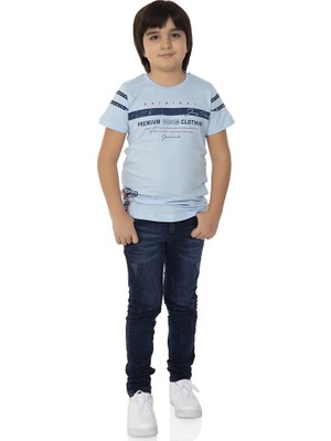 Toontoy  Erkek Çocuk T-Shirt Ön Ve Kol Baskı
