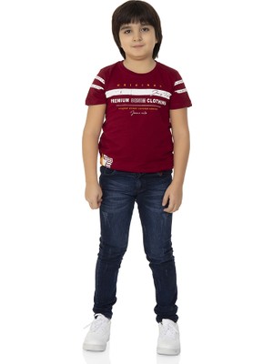 Toontoy  Erkek Çocuk T-Shirt Ön Ve Kol Baskı