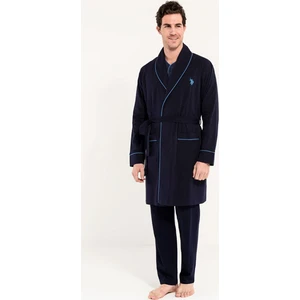 U.S. Polo Assn. Robdeşambr Damat Pijama Seti 5Li 12002 Lacivert