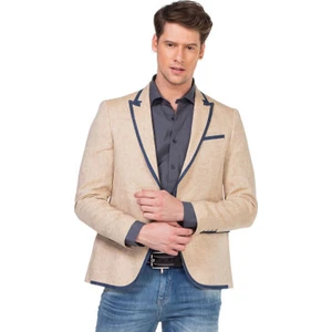 Cipo & Baxx Cipo&Baxx CJ222 Hardal Sarı Yazlık  İnce Erkek Rahat Blazer Ceket