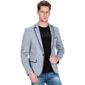 Cipo & Baxx Cipo&Baxx CJ222 Mavi Yazlık  İnce Erkek Spor Blazer Ceket