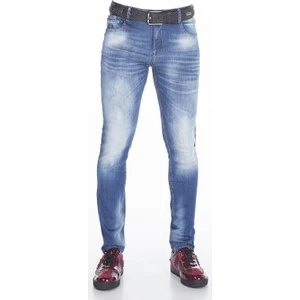 Cipo&Baxx CD319B Açık Mavi Slim Fit Dar Paçalı Erkek Kot Pantolon