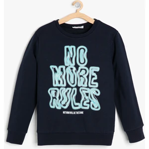 Yazılı Baskılı Sweatshirt