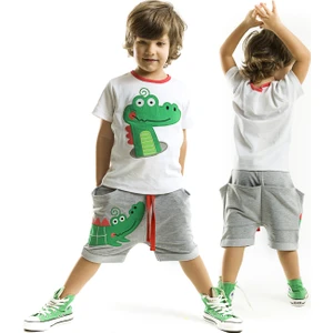 Timsah Baggy Erkek Çocuk T-shirt Şort Takım