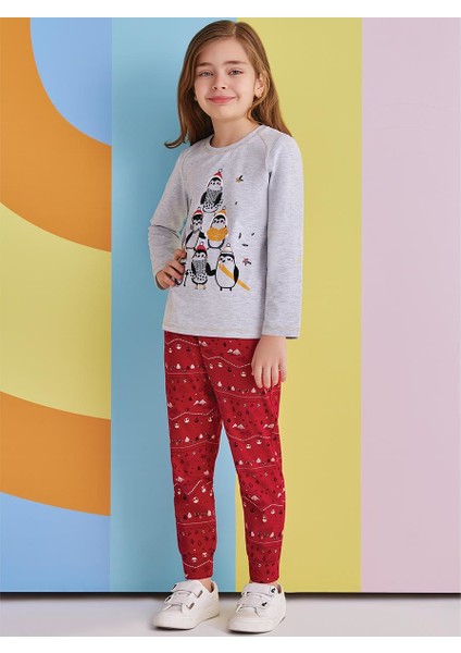 Kız Çocuk Eşofman Pijama Takımı Garson 10-16 Yaş 1360