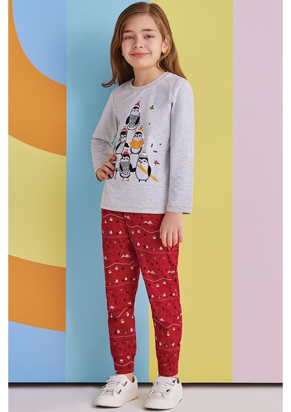 Kız Çocuk Eşofman Pijama Takımı Garson 10-16 Yaş 1360