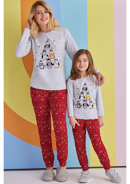 Kız Çocuk Eşofman Pijama Takımı Garson 10-16 Yaş 1360