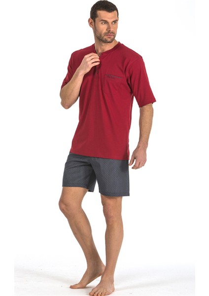 5Li Penye Robdöşambr Damatlık Pijama Set 5560 Bordo fiyatları