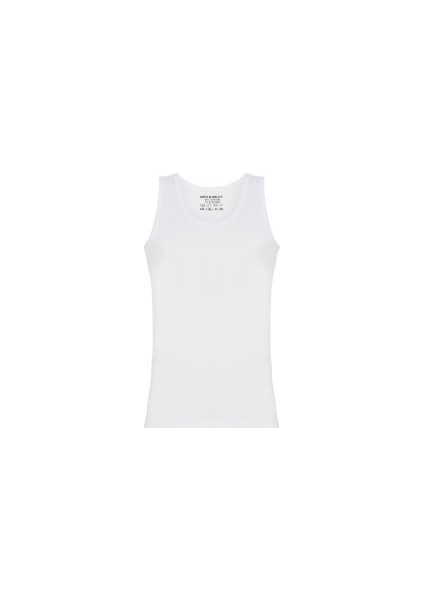Cipo&Baxx CU107 Geniş Yaka Kolsuz Slim Fit Beyaz Erkek Atlet fırsatları