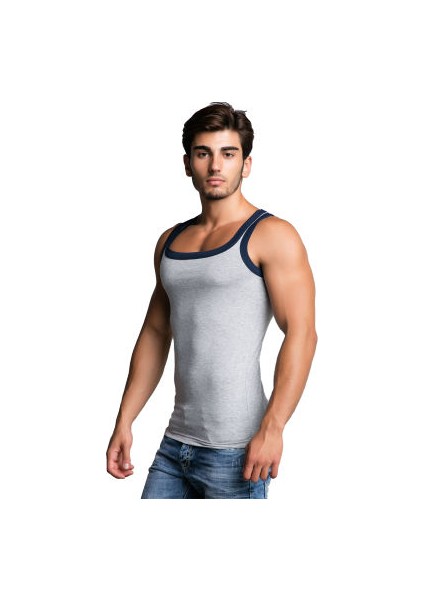 Cipo&Baxx CU104 Pamuklu Gri Slim Fit Erkek Spor Atlet