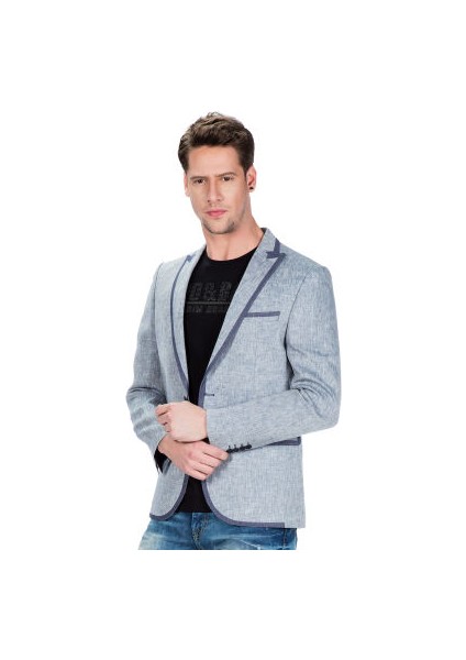 Cipo&Baxx CJ222 Mavi Yazlık İnce Erkek Spor Blazer Ceket