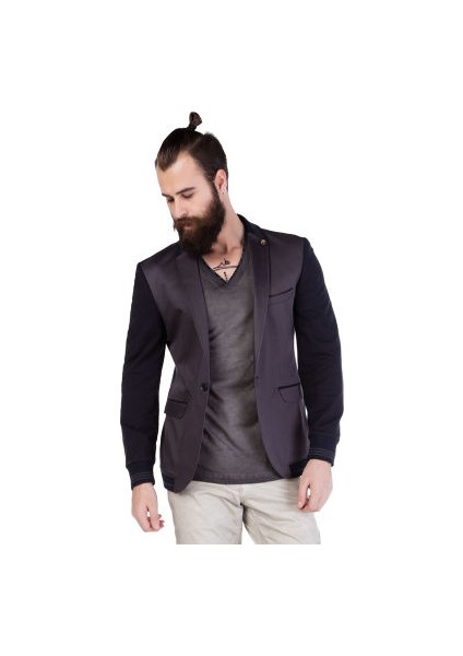 Cipo&Baxx CJ126 Kolları Penye Antrasit Erkek Blazer Ceket fiyatları