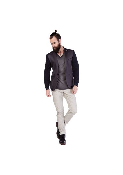 Cipo&Baxx CJ126 Kolları Penye Antrasit Erkek Blazer Ceket fırsatları