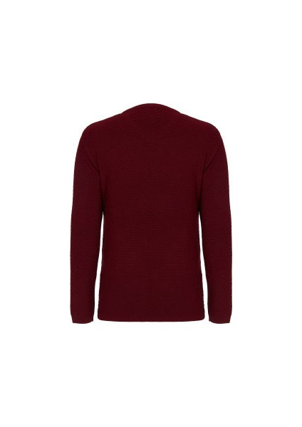 Cipo&Baxx CP169 V Yaka Slim Fit Düz Bordo Erkek Triko Kazak modelleri