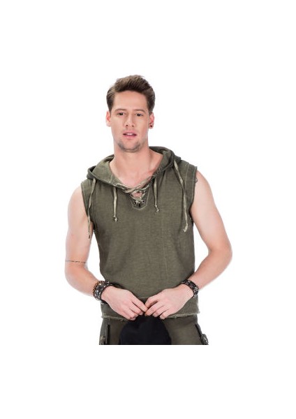 Cipo&Baxx CL298 Kapşonlu Cepli Yeşil Erkek Sweatshirt Spor Atlet fiyatları