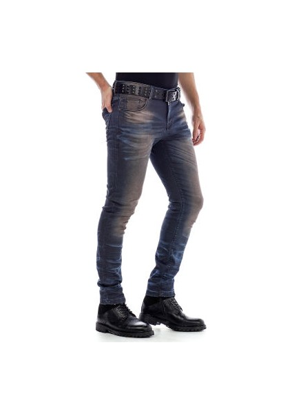 Cipo&Baxx CD492 Eskimiş Slim Fit Dar Kahverengi Erkek Pantolon