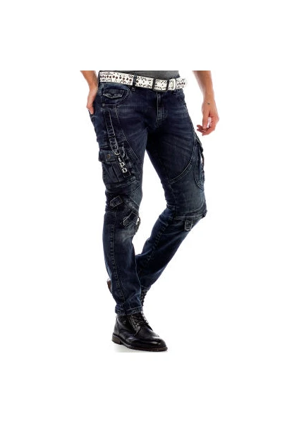 Cipo&Baxx CD440 Rockstar Jeans Motorcu Erkek Kargo Pantolon