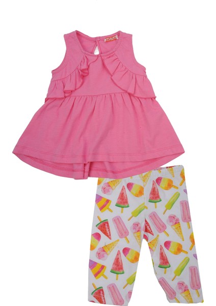 Kız Çocuk T-Shirt+Tayt Takım