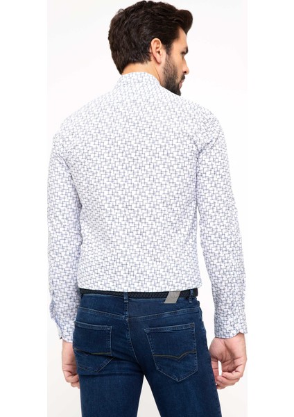 İndigo Slim Fit Gömlek