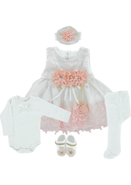 Kız Bebek Mevlüt Takımı Abiye Takım 5Li Set 332