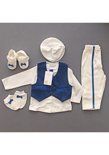 Erkek Bebek Mevlüt Takımı Seti 223 Petite Ponpon Baby Blue
