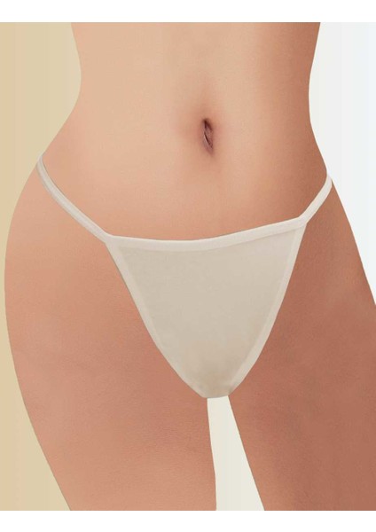 Mel Bee Likralı String MB3042 Bej