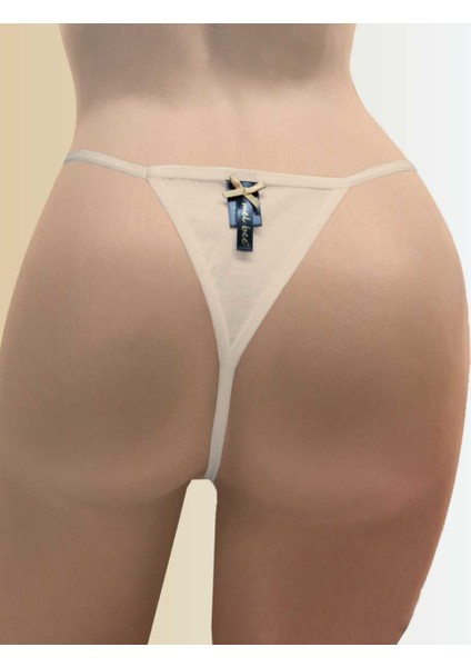 Mel Bee Likralı String MB3042 Bej
