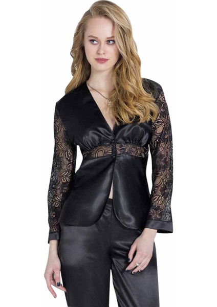 1121 Saten Pijama Takımı