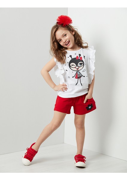 Bug Love Kız Çocuk T-shirt Şort Takım