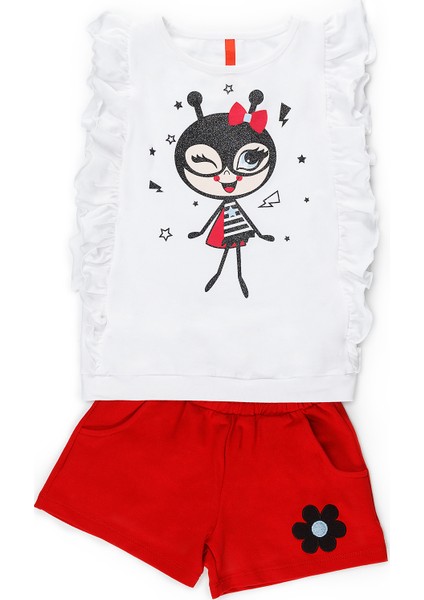 Bug Love Kız Çocuk T-shirt Şort Takım