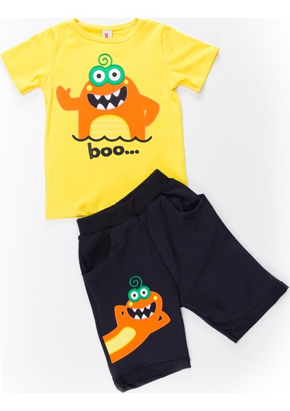 Lake Monster Erkek Çocuk T-shirt Şort Takım