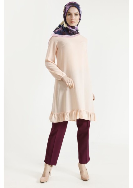 Altı Fırfırlı Tekleme Tunik 18K4154