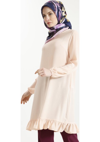 Altı Fırfırlı Tekleme Tunik 18K4154