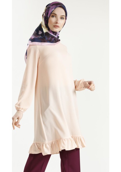 Altı Fırfırlı Tekleme Tunik 18K4154