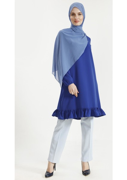 Altı Fırfırlı Tekleme Tunik 18K4154