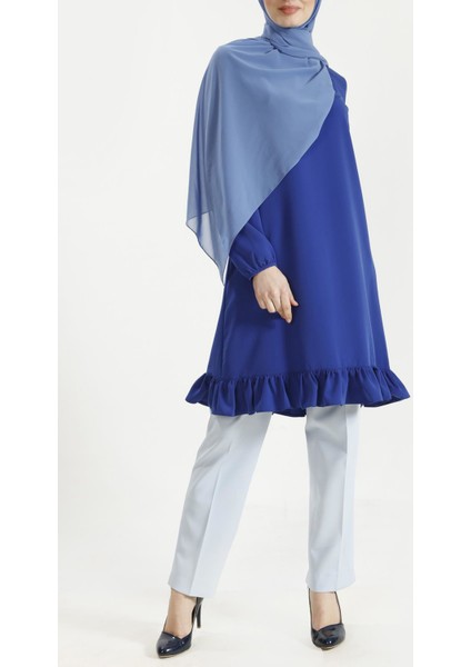 Altı Fırfırlı Tekleme Tunik 18K4154