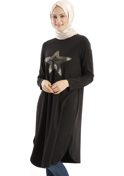 Önü Yıldızlı Tunik 18K3036