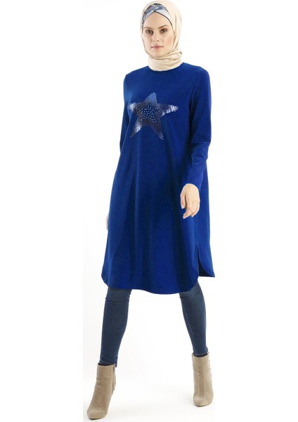 Önü Yıldızlı Tunik 18K3036