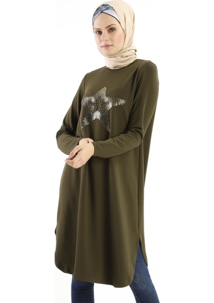 Önü Yıldızlı Tunik 18K3036 modelleri