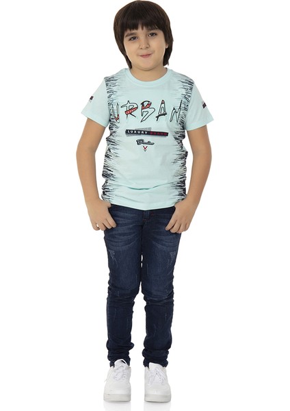 Erkek T-Shirt Çocuk Urban Baskılı