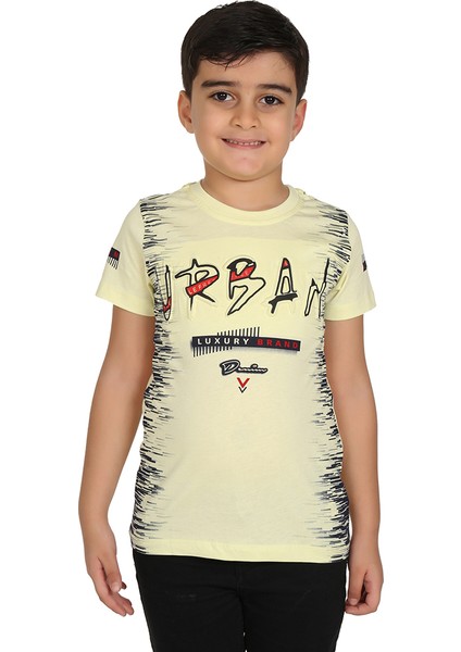Erkek T-Shirt Çocuk Urban Baskılı
